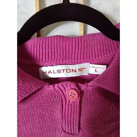 VTG Halston Lg Collared Sweater - Picture 4 of 16